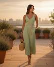 Conjunto Feminino Pantalona Dalva - Verde G