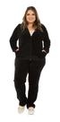 Conjunto Feminino Plus Plush Capuz Inverno Agasalho Calça