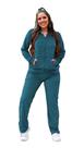 Conjunto Feminino Plus Plush Capuz Inverno Agasalho Calça