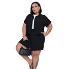 Conjunto Feminino Plus Size Elegante Casual Moderno para o Verão com Conforto e Estilo