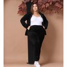 Conjunto Feminino Plush Veludo Bolso Capuz Zíper outono Inverno