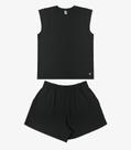 Conjunto Feminino Regata Com Shorts Rovitex Preto Conjunto Feminino Regata Com Shorts Rovitex Preto