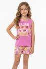 Conjunto Feminino Regata Estampa Sorvete C/shorts Nº12 Ao 16 Conjunto Feminino Regata Estampa Sorvete C/shorts Nº12 Ao 16