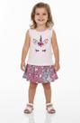 Conjunto Feminino Regata Unicornio C/ Short-saia Nº 1 Ao 3 Conjunto Feminino Regata Unicornio C/ Short-saia Nº 1 Ao 3