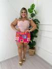 Conjunto feminino sata estampada e blusa lisa plus size Conjunto feminino sata estampada e blusa lisa plus size