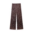Conjunto Feminino Sexy De Calça E Top sem alça De Cetim Com Poás, Cintura Alta, Verão 2025