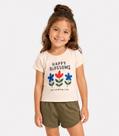 Conjunto Feminino Short e Blusa Estampada Select Bege
