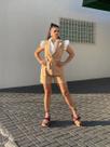Conjunto Feminino Short e Colete de Alfaiataria Alanis