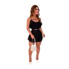 Conjunto Feminino Short Saia Blusa Cropped Duna Social Festa Social Elegante Verão Viscose Dunas Com Pérolas Det Conjunto Feminino Short Saia Blusa Cropped Duna Social Festa Social Elegante Verão Viscose Dunas Com Pérolas Det