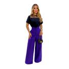 Conjunto Feminino Social com Calça Pantalona e Blusa Elegante Confortável para Festas, Jantares e Eventos Outono Inverno