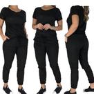 Conjunto feminino Suede calça jogguer e t shirt conjuntinho malha leve Conjunto feminino Suede calça jogguer e t shirt conjuntinho malha leve
