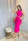 Conjunto feminino tamanho(M) na cor laranja