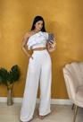 Conjunto feminino tamanho único branco