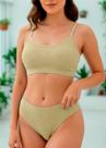 Conjunto Feminino Top E Calcinha Canelado Poliamida 220