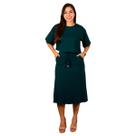 Conjunto Feminino Viscolycra Moda Evangélica Saia Midi e Blusa Manga Curta