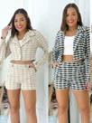 Conjunto Feminino Xadrez Tweed Conjunto Feminino Xadrez Tweed