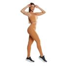 Conjunto Feminino Zero Transparência Top + Calça Legging Poliamida Toque Frio Alta Compressão UV50+