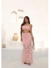 Conjunto Festa Saia Longa e Top em Renda
