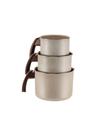 Conjunto Feverdores Crema BegeAntiaderente Marolar 3 peças nº12, 14 e 16
