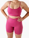 Conjunto fitness academia femino térmico shorts top sem bojo