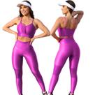 Conjunto Fitness Calça Basica Compressão Cores em Poliamida Conjunto Fitness Calça Basica Compressão Cores em Poliamida