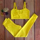 Conjunto fitness e Calça Empina