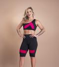 Conjunto Fitness Feminino Bermuda Com Detalhe Na Perna E Top Cropped Ombro Só Moda Treino Academia F7 NEW STYLE Conjunto Fitness Feminino Bermuda Com Detalhe Na Perna E Top Cropped Ombro Só Moda Treino Academia F7 NEW STYLE