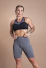 Conjunto Fitness Feminino Bermuda Lisa Academia Treino E Top Com Tela Moda Treino F7 NEW STYLE