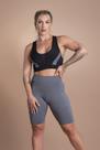 Conjunto Fitness Feminino Bermuda Lisa Academia Treino E Top Nadador Tela Frontal F7 NEW STYLE