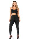 Conjunto Fitness Feminino Bubble Preto WarFit