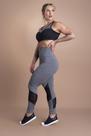 Conjunto Fitness Feminino Calça Legging Cintura Alta Detalhe Na Perna E Top Com Tela Moda Treino Academia F7 NEW STYLE