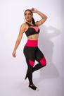 Conjunto Fitness Feminino Calça Legging Cintura Alta Esportiva Detalhe E Top Tela Academia Treino F7 NEW STYLE