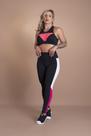 Conjunto Fitness Feminino Calça Legging Recorte Cintura Alta E Top Tela Treino Moda Academia F7 NEW STYLE