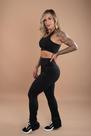 Conjunto Fitness Feminino Calça Térmica Cintura Alta Peluciada Flanelada E Top Nadador Academia Moda Casual F7 NEW STYLE