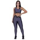 Conjunto Fitness Feminino Legging Cós Transpasse + Top Bojo Cirrê 3D Elástico Personalizado Orbis