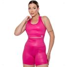 Conjunto Fitness Feminino Roupa Academia Short Cropped Cirrê