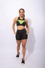 Conjunto Fitness Feminino Short Com Bolso Tela E Top Tela Academia Treino F7 NEW STYLE