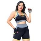 Conjunto Fitness Feminino Short com Top Roupa de Academia Conjunto Fitness Feminino Short com Top Roupa de Academia