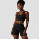 Conjunto Fitness Feminino Top E Short Canelado Poliamida