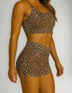 Conjunto Fitness Feminino Treino Short + Top Oncinha
