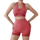 Conjunto Fitness Hupana Top + Short Sem Costura Empina Bumbum