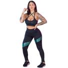Conjunto Fitness Legging e Top Recorte Poliamida 1058 - Lievi