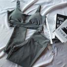 Conjunto Fitness Longo Cinza Escuro Poly
