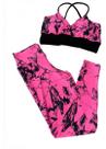 Conjunto Fitness Marmorizado Tie Dye Calça + Top Bojo Conjunto Fitness Marmorizado Tie Dye Calça + Top Bojo