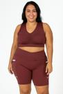 Conjunto Fitness Plus Size Feminino Treino Academia Top Sem Bojo + Short com Bolso