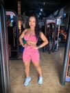 Conjunto fitness poderosa elastano estampa unica (short+top) Conjunto fitness poderosa elastano estampa unica (short+top)