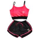 Conjunto Fitness Short E Cropped Top Com Bojo GRINGAS MODEL