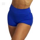 CONJUNTO FITNESS SHORTINHO EMPINA BUMBUM E TOP AZUL BIC - Tam unico