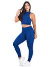 Conjunto Fitness Top + Calça Suplex Feminina Legging MAG853_900