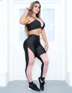 Conjunto Fitness Top e Legging Com Recortes Para Academia Design Moderno Conjunto Fitness Top e Legging Com Recortes Para Academia Design Moderno